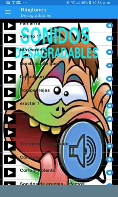 Sonidos Desagradables android App screenshot 2